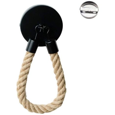 Porte Papier Toilette sans Perçage, Vintage Porte Rouleau Papier Toilette, Noir Mat Support Papier Toilette pour Salle de Bain et WC (1/4)