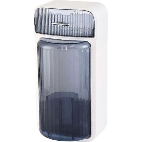 Boîte de rangement pour pinceaux de maquillage, support de rangement pour crèmes et cosmétiques, étagère murale pour coiffeuse et salle de bain, bleue (1/5)