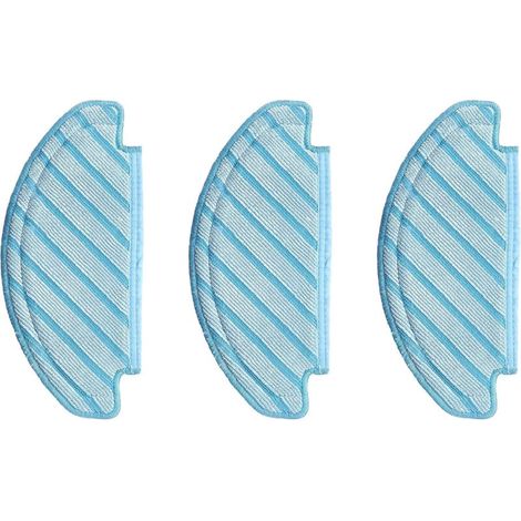 Enowelir Set of 3 washable and reusable mop pads for DEEBOT OZMO T8 AIVI, N8, N8 Plus, N8 Pro, N8 Pro Plus, N10 Plus robotic vacuum cleaners--DTEKGAZ