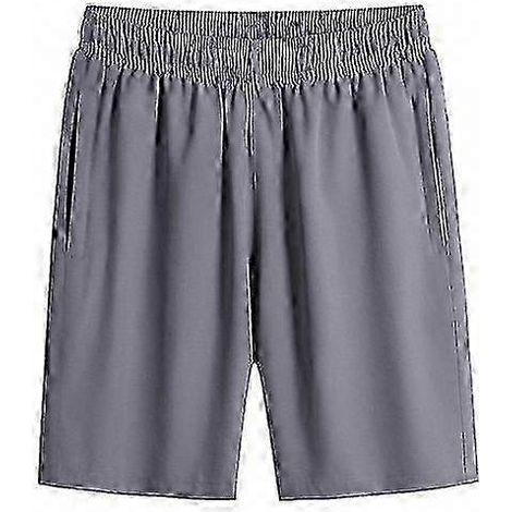 Short Homme Sport Été Taille Élastique, Entrejambe Profond, Tissu Léger avec Poches Latérales, Coupe Ample (1/5)