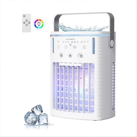 Portable AC unit mini climatiseur avec 1000 ml réservoir eau pour intérieur bureau chambre (1/5)