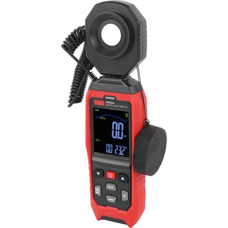 Luxmètre numérique 200000 lux sonde détachable rotative 360° alerte sonore et visuelle pour mesure d'éclairage (1/5)