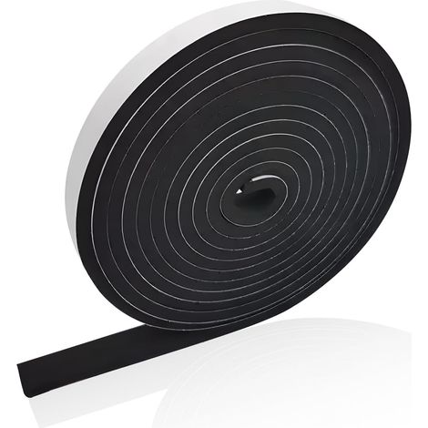 Cordon d'étanchéité autocollant pour cheminée et barbecue - 3 m - Résistant à la chaleur (3 mm d'épaisseur) - Pour fenêtres de poêle, tuyaux de cheminée et appareils fumeurs