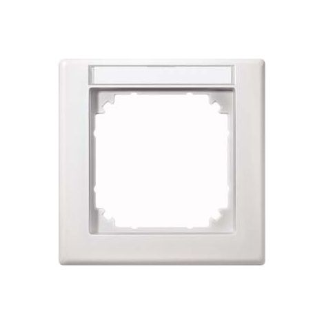 MERTEN 474119 PLAQUES DE FINITION M-SMART, 1 POSTE TIQUETS, BLANC MAT