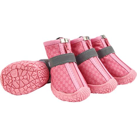 Chaussures pour chien imperméables, antidérapantes, résistantes à l'usure et respirantes, motif ours en peluche, anti-salissures et anti-chute, pour l'extérieur et toutes saisons. (1/5)