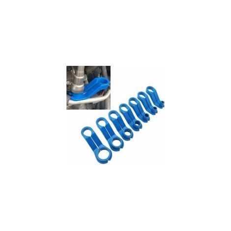 Outil de Déconnexion pour Tuyaux de Carburant et Climatisation Automobile – Lot de 7 Pièces en ABS, Bleu (1/4)