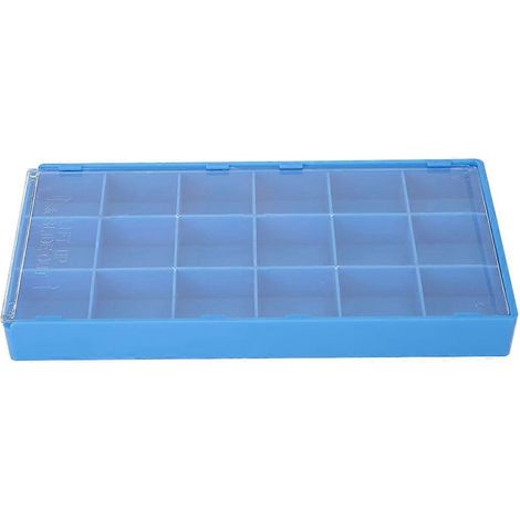 Boîte de rangement en plastique pour pièces de montres, organisateur, plateau de rangement pour outils de réparation d'horloger (18 compartiments) (1/5)