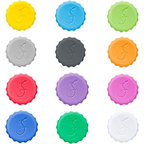 Tappi per bottiglie Lurch in silicone, 12 pezzi, diametro 3 x 1 cm (1/2)