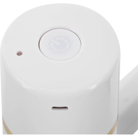 1x Kabelloser, wiederaufladbarer Trinkwasserflaschen-Elektropumpen-Tragbarer-USB-Spender (Weiß) (1/5)