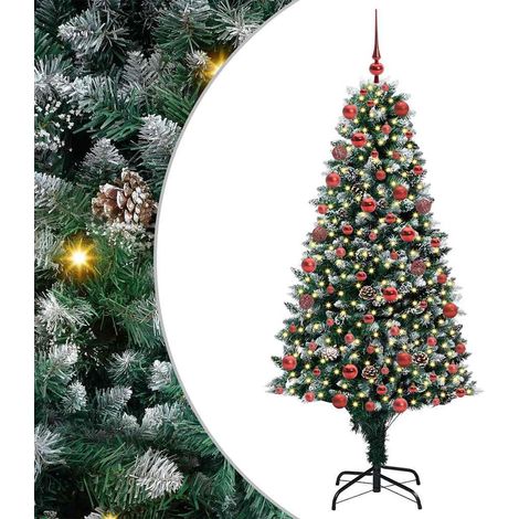 Árbol de Navidad artificial Verde 180 cm PVC y Acero y Plástico vidaXL (1/5)