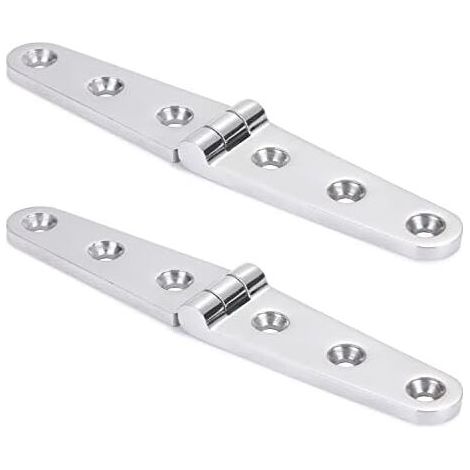 Cerniere per porte di mobili in acciaio inox lucidato a specchio per barche 152×30×20mm (1/4)