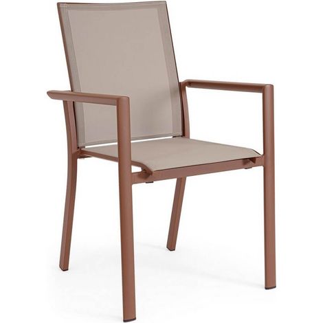 SEDIA CON BRACCIOLI DA ESTERNO KONNOR BARN 56.2X60X66H CM BIZZOTTO (1/5)