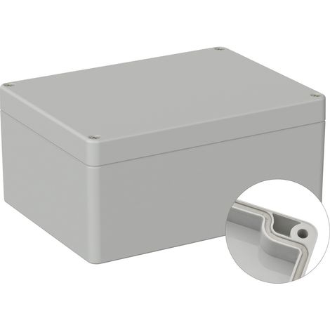TRU COMPONENTS TC-9065680 Industrie-Gehäuse 160 x 120 x 75 ABS Lichtgrau (RAL 7035) 1 St. (1/2)