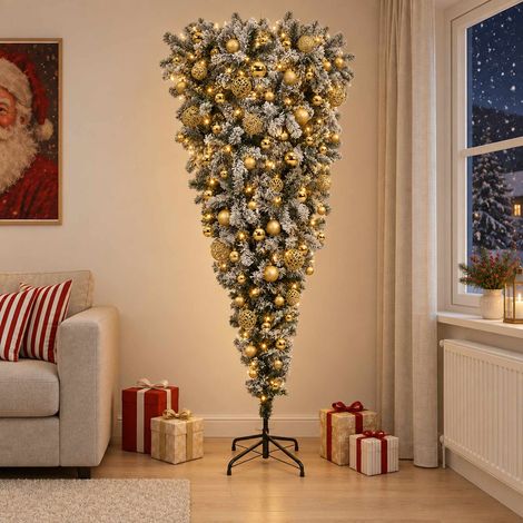 vidaXL Árbol de Navidad Artificial Invertido con Ramas Articuladas (1/5)