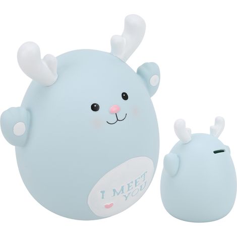 Tirelire Mignon Cerf en Vinyle, Banque à Pièces pour Enfants, Jouet Cadeau d'Anniversaire Filles Garçons (1/5)