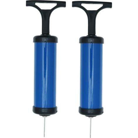 Stück kompakte, tragbare aufblasbare Kunststoffpumpe mit Nadeln für Basketball, Football, Volleyball und Fußball, ergonomisches Design, einfach zu bedienen, zufällige Farbe