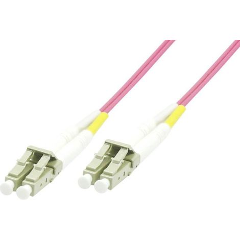 Cavo in fibra ottica MicroConnect - LC/UPC-LC/UPC 50 m OM4 MM Duplex LSZH OD: 2 mm, 0,3 dB, viola, FIB440450P