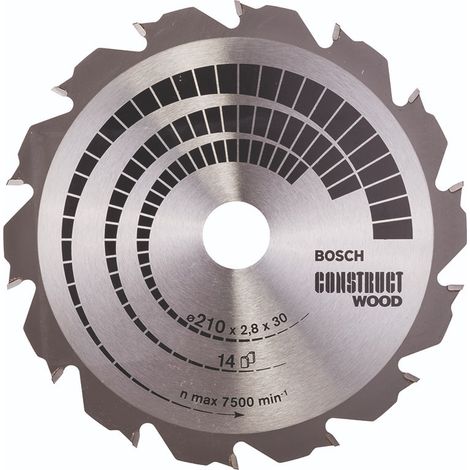 BOSCH DISCO SIERRA CONSTRUCT WOOD 210 X 2.8X 30D: 14FWF