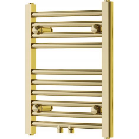 Radiador secatoallas eléctrico 141W 50x40x4,4cm, Dorado (1/4)