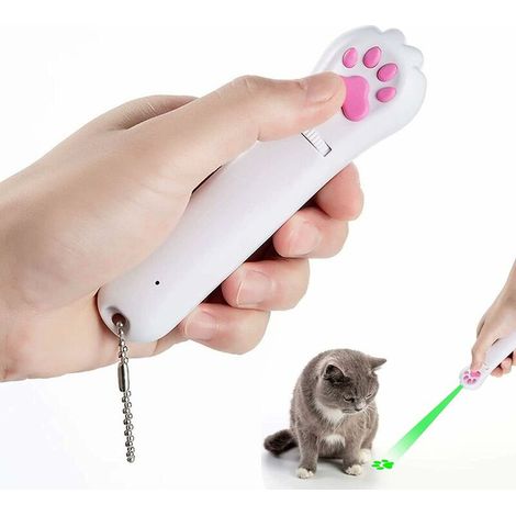 Cat Toys for Indoor Cats Catch Interactive Green LED projector Pointer, Pet Training Tool (USB Charging and 5 Patterns) (1/5)