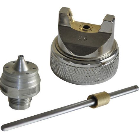 Kit buse peinture Mota P700-K25 acier inox 2.5 mm argent (1/3)