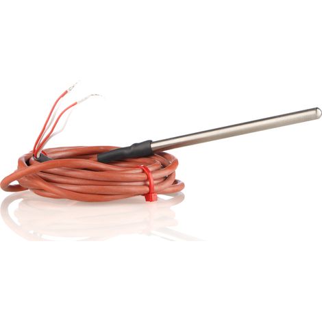 Capteur RTD PT100 RS PRO, Ø 6mm, L.100mm + 2m, +200°C max, Câble ( Prix pour 1 ) (1/3)