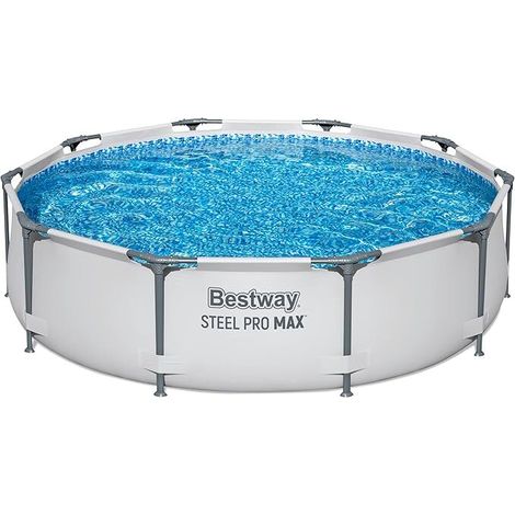 [GEBRAUCHT] B-Ware Bestway Steel Pro MAX Pool Ø 305 x 76 cm grau, 4678 L, ohne Pumpe