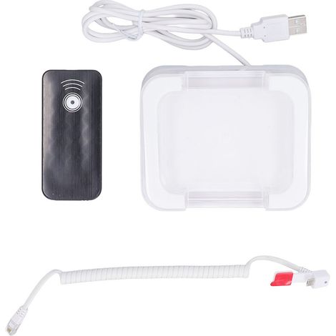 Support antivol pour smartphone, tablette, ordinateur portable, MP4 Android – Alarme de sécurité 95-120dB avec télécommande infrarouge et présentoir (1/5)
