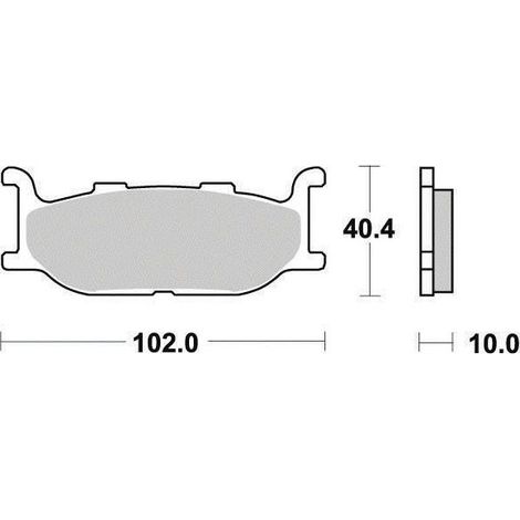 Plaquette de frein Ferodo pour Moto Yamaha 535 Xv Dx Virago 1995 (1/2)