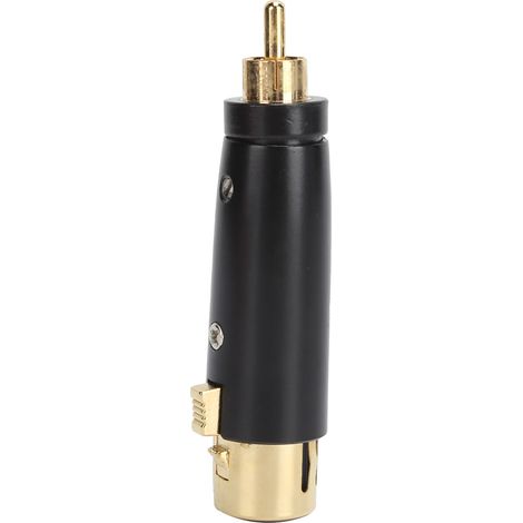 Adaptateur RCA mâle vers XLR femelle LZ1171G, connecteur audio plaqué or pour microphone de table de mixage.