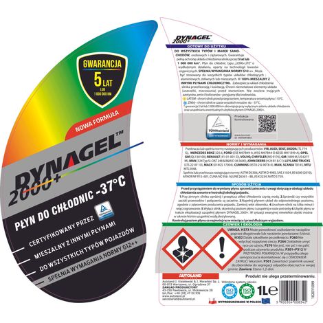 AUTOLAND KÜHLMITTEL 1L DYNAGEL 2000+ (12) (1/2)