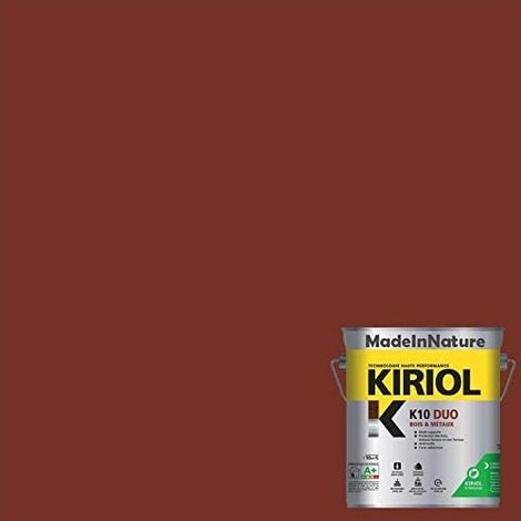 Peinture Métaux Antirouille, Sous couche et Finition, sur Fer, Acier, Galvanisé, même rouillés, très opacifiant - 0.75 litre - RAL 8012. (1/4)