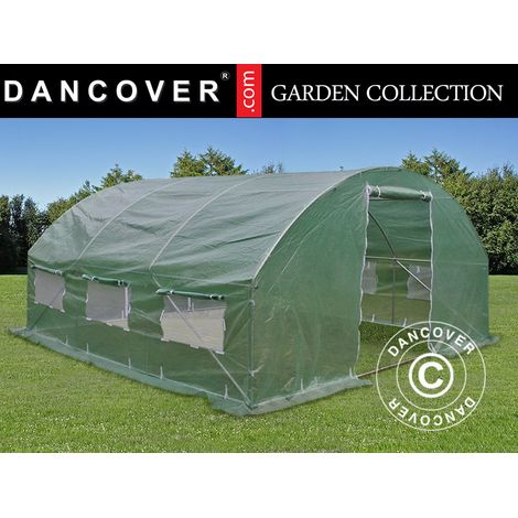 Serre Tunnel 4x4x2m, 16m², Vert (1/6)