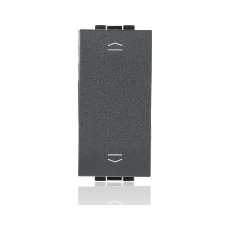 BTICINO L4027N - Commutatore Doppio Tasto (1-0-2) 16A 250 Vac - Antracite - LivingLight (1/5)