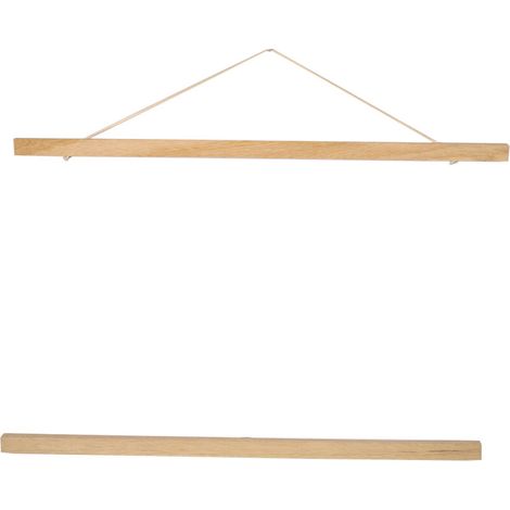 Cadre photo magnétique moderne en bois blanc, 50 cm, idéal pour créer soi-même des affiches et des impressions sur rouleau. (1/5)
