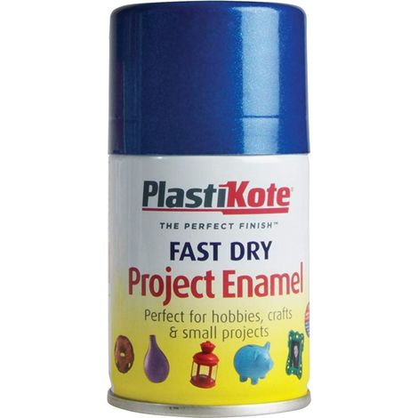 Fast Dry Enamel Aerosol Metallic Blue 100ml PKT135S ZZ (1/2)