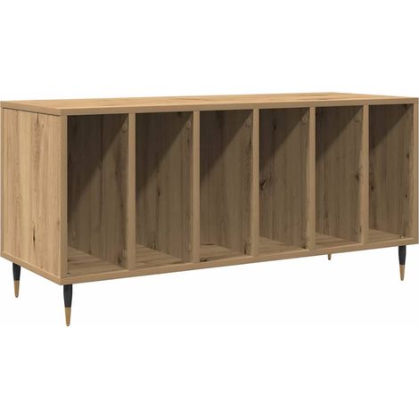 Maison Exclusive - Mueble para discos de vinilo Roble artisan 100