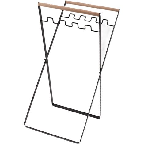 Poubelle pliable en fil de fer antirouille, portable et trieuse, idéale pour le camping et les activités de plein air. Livrée avec 2 sacs poubelle noirs. (1/5)