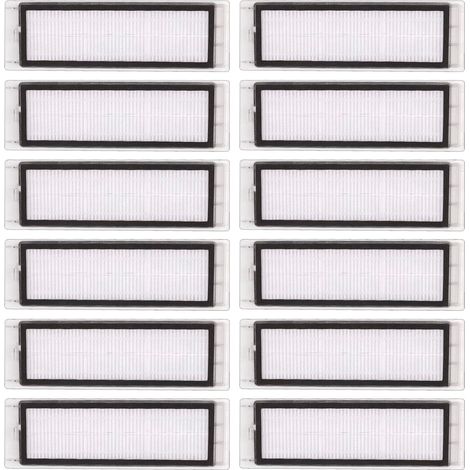 (Pack de 12) filtres HEPA compatibles avec Roborock S6 Pure S6 E4 S4 Max S6 MaxV S5 S5 Max S4 E2 E3 E5 E20 E25 E35 S50 S65 (1/5)