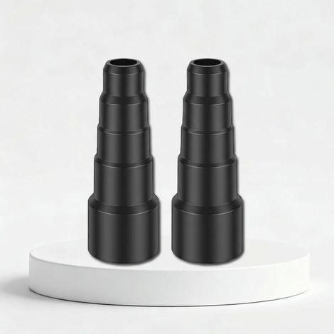 Lot de 2 adaptateurs universels pour tuyau d'aspirateur à 5 couches - 23 mm, 30 mm, 34 mm, 42 mm, 50 mm, adaptateurs de nettoyage légers et réutilisables, connecteurs de tête d'aspiration (1/5)