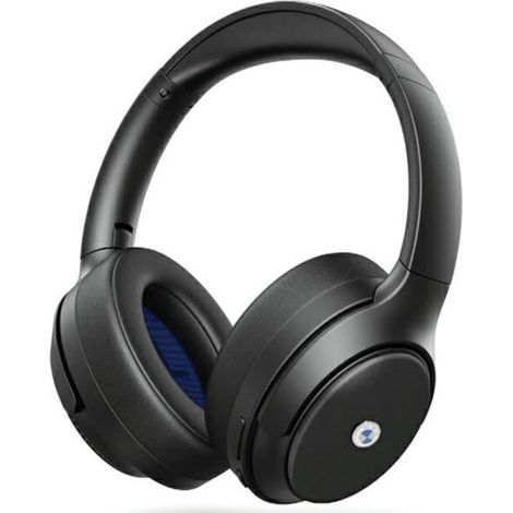 Auriculares Bluetooth con cancelación de ruido activa BMW (BMBHKL601SSLVK) con logotipos metálicos negros. (1/3)