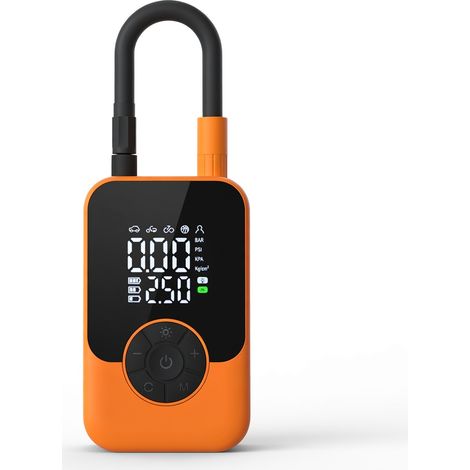 Inflador inalámbrico ST-221B para coche - naranja, pantalla digital (1/5)