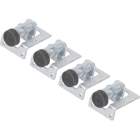 Pieds réglables robustes pour meubles, stables et durables, niveau de hauteur ajustable, lot de 4, usage intensif (1/5)
