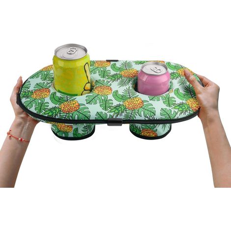 EASYCOMFORT Flotteurs pour Piscine,Porte-bière de Piscine en néoprène à 2 Trous, Plateau Porte-gobelet Flottant pour Piscine - Flotteurs de Boisson à 2 Trous pour Piscine (1/5)