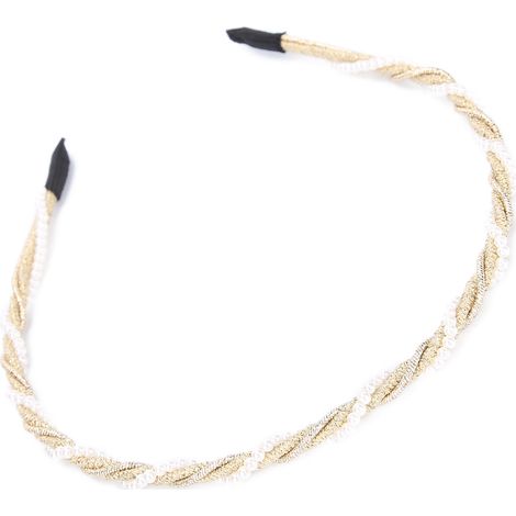 Hochzeitsstirnband aus Goldlegierung für Damen, elegantes Accessoire für Abendfrisuren (1/5)