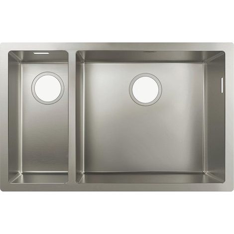 S719-U655 Évier à encastrer sous plan 180 x 450 acier inoxydable