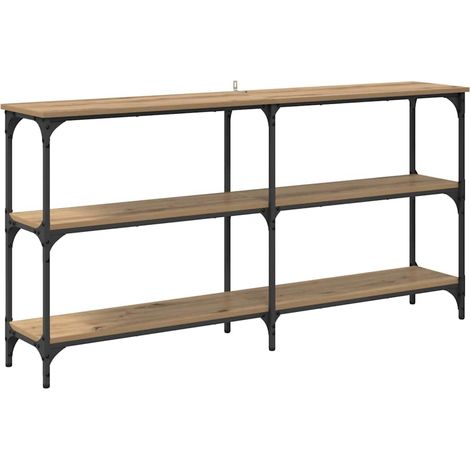 Maison Exclusive - Tavolo consolle Rovere artigianale 150 x 29 x 75 cm (1/5)