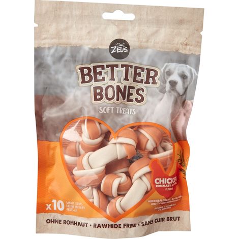 Zeus BetterBones, ossa da masticare per cani, con carne di pollo, rosmarino e timo, 7,5 cm (1/3)