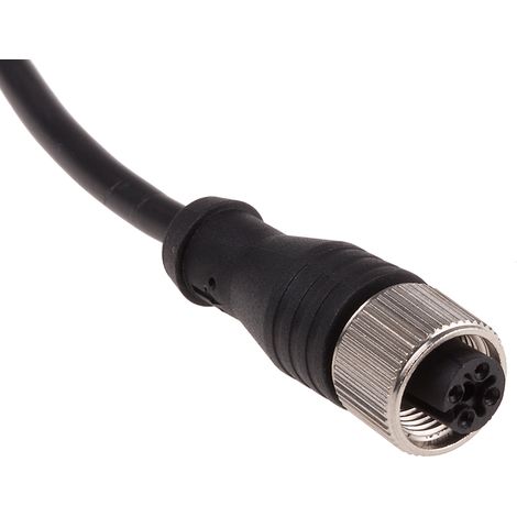 Cordon RS PRO 4 conducteurs , M12 Femelle, 5m ( Prix pour 1 )