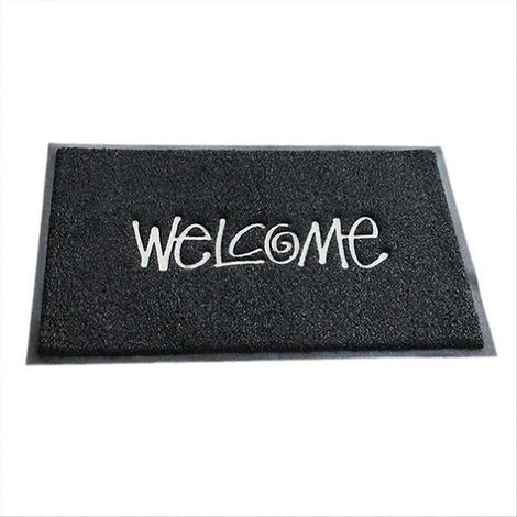 Tapis d'entrée, tapis décoratif, tapis de sol antidérapant, tapis de porte facile à nettoyer, tapis de jardin, porche, porte extérieure (1/5)